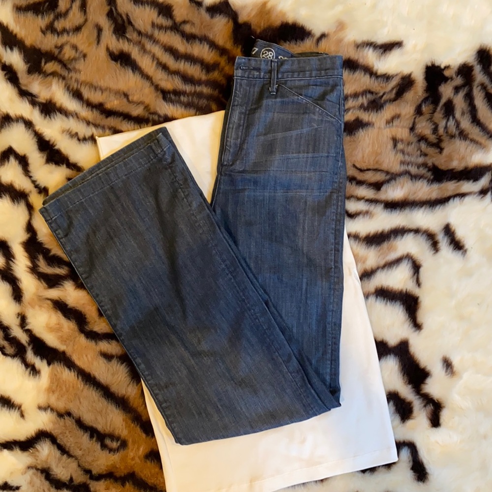 Earnest Sewn High Rise Wide Leg Trouser Jeans